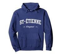 Saint Etienne Sport Souvenir Article de Fan Design Sweat à Capuche, Unisexe pour Adultes, Bleu Marine, M