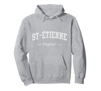 Saint Etienne Sport Souvenir Article de Fan Design Sweat à Capuche, Unisexe pour Adultes, Gris Chiné, XXL