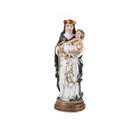 Saint Figurine Lima Rose 20cm. Saint Patron de l'Amérique, des Indes et des Philippines, Base d'image en résine Couleur