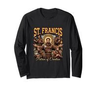 Saint François d'Assise Catholique Manche Longue