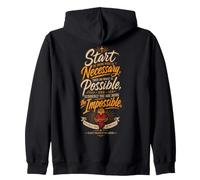 Saint François d'Assise Citations Saint Catholique Sacré Sweat à Capuche