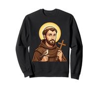 Saint François d'Assise Patron Oiseaux Animaux Catholique St Sweatshirt