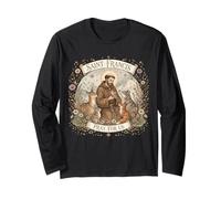 Saint François d'Assise Patron Saint Animaux Cottage Catholique Manche Longue