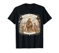 Saint François d'Assise Patron Saint Animaux Cottage Catholique T-Shirt