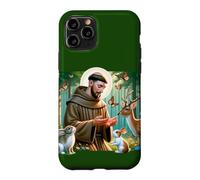 Saint François d'Assise Patron Saint des Animaux Forêt Catholique Coque pour iPhone 11 Pro