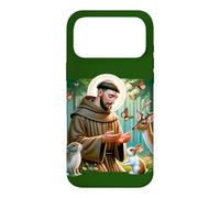 Saint François d'Assise Patron Saint des Animaux Forêt Catholique Coque pour iPhone 17 Pro Max