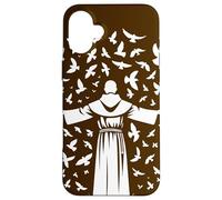 Saint François d'Assise Patron Saint des Animaux Oiseaux Catholique Coque pour iPhone 16 Plus