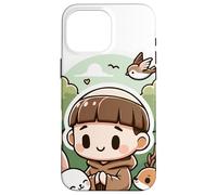 Saint François d'Assise Patron Saint des Animaux Oiseaux Catholique Coque pour iPhone 16 Pro Max