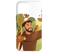 Saint François d'Assise Patron Saint des Animaux Oiseaux Catholique Coque pour iPhone 16 Pro Max