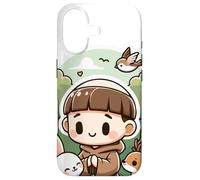 Saint François d'Assise Patron Saint des Animaux Oiseaux Catholique Coque pour iPhone 17