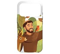 Saint François d'Assise Patron Saint des Animaux Oiseaux Catholique Coque pour iPhone 17 Pro