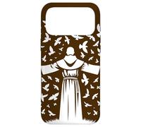 Saint François d'Assise Patron Saint des Animaux Oiseaux Catholique Coque pour iPhone 17 Pro Max