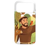 Saint François d'Assise Patron Saint des Animaux Oiseaux Catholique Coque pour iPhone 17 Pro Max