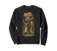 Saint François d'Assise Patron Saint des Animaux Oiseaux Catholique Sweatshirt