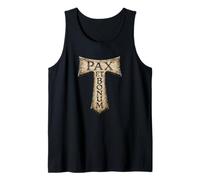 Saint François d'Assise Pax et Bonum Croix en Tau Débardeur
