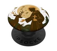Saint François d'Assise Saint Patron Catholique des Animaux PopSockets PopGrip Adhésif