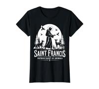 Saint François d'Assise Saint Patron Catholique des Animaux T-Shirt Graphique avec Valeur