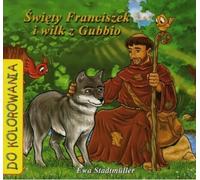 Saint François et le loup de Gubbio - livre de coloriage