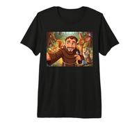 Saint François Patron des Animaux Mignon Selfie catholique T-Shirt Haut de Gamme
