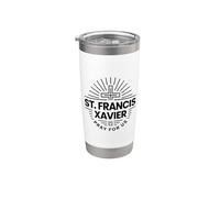 Saint François Xavier Pray For Us Catholic Saint Gobelet isotherme en acier inoxydable double paroi