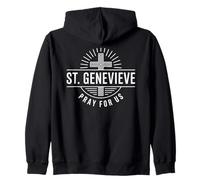 Saint Geneviève Priez pour Nous Saint Patron catholique Sweat à Capuche