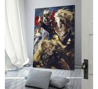 Saint Georges et Dragon Poster Toile Art Mural Affiche Décorative Moderne Maison Impression Photo Œuvres d'Art Posters Art Impressions sur Toile 20x30 pouces (50x75 cm)