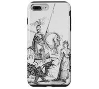 Saint Georges et Le Dragon, Art catholique Vintage Anglais Coque pour iPhone 7 Plus/8 Plus