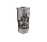 Saint Georges et le Dragon, art catholique vintage anglais Gobelet isotherme en acier inoxydable double paroi