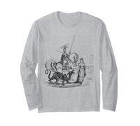 Saint Georges et Le Dragon, Art catholique Vintage Anglais Manche Longue