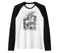 Saint Georges et Le Dragon, Art catholique Vintage Anglais Manche Raglan