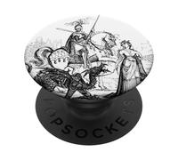 Saint Georges et Le Dragon, Art catholique Vintage Anglais PopSockets PopGrip Adhésif