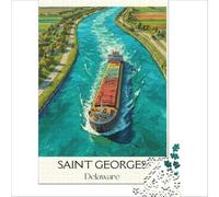 Saint Georges Puzzle 1000 pièces | puzzle pour les mélomanes un passe temps relaxant en écoutant vos albums préférés le soir à la maison en douceur50x75cm