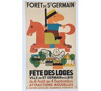 Saint Germain en Laye Fête des loges Affiche Poster Reproduction - Format 50X70 cm Papier Luxe 300 GR - Vente du fichier numérique HD Possible Nous Consulter (Boutique : affichevintage.FR)