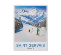 Saint Gervais France，Jigsaws Puzzles 1500 Pieces Teens Kids Jigsaw Entertainment Toys Brain Challenge Puzzle（57x87cm）-FD72