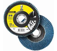 Saint Gobain Atlas KX663 Lot de 5 disques à lamelles coniques en zircon 125 x 22,23 mm Grain 60