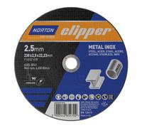 Saint-Gobain CLIPPER Disque à tronçonner métal-inox A30S-230x2,5x22,23mm Quantité:1