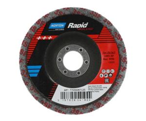 Saint-Gobain Norton Disque abrasif non tissé Rapid avec support Blend Nex - 125x12x22 Fin Quantité:1