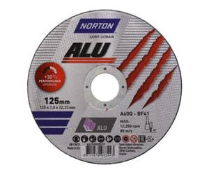 Saint-Gobain Norton Disque de séparation ALU, 125x1x22,23 Quantité:1