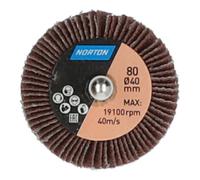 Saint-Gobain Norton Meule à lamelles avec tige -BDX R207- 40x20x6mm SK(C) P80 Quantité:10