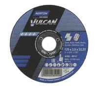 Saint-Gobain Norton VULCAN Disque de découpe métal inox droit 125x2,5x22,2 Quantité:1