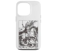 Saint Gorge et Le Dragon, Art Vintage Anglais, Art catholique Coque pour iPhone 13 Pro