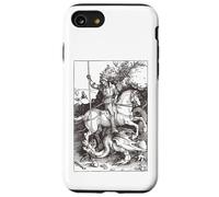 Saint Gorge et Le Dragon, Art Vintage Anglais, Art catholique Coque pour iPhone SE (2020) / 7/8