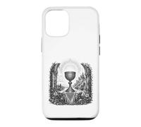 Saint Graal Légende arthurienne Calice Sacré Art Ligne Art Coque pour iPhone 12/12 Pro