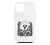 Saint Graal Légende arthurienne Calice Sacré Art Ligne Art Coque pour iPhone 13