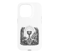 Saint Graal Légende arthurienne Calice Sacré Art Ligne Art Coque pour iPhone 15 Pro