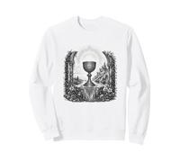 Saint Graal Légende arthurienne Calice Sacré Art Ligne Art Sweatshirt