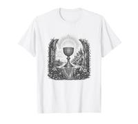 Saint Graal Légende arthurienne Calice Sacré Art Ligne Art T-Shirt