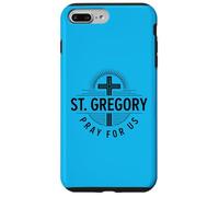 Saint Grégoire Pray for Us Catholic Patron Sainte Croix Coque pour iPhone 7 Plus/8 Plus