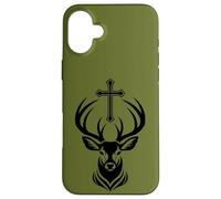 Saint Hubertus Le Cerf avec la Croix Coque pour iPhone 16 Plus