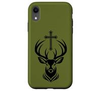 Saint Hubertus Le Cerf avec la Croix Coque pour iPhone XR